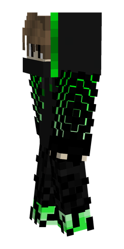Black skin: body, left side render