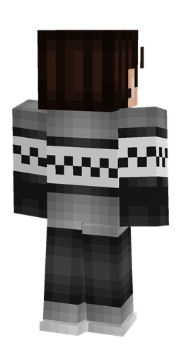 Black skin: body, back render