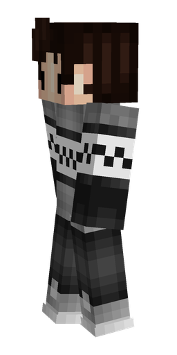 Black skin: body, left side render