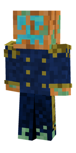 Blue skin: body, front render