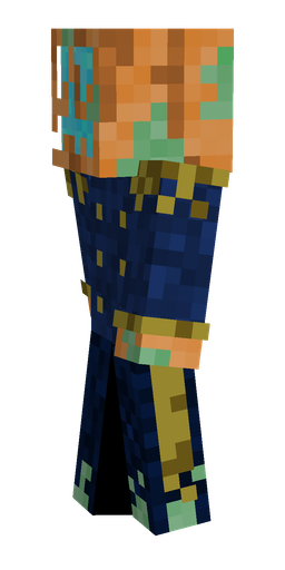 Blue skin: body, left side render