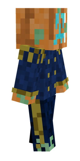 Blue skin: body, right side render