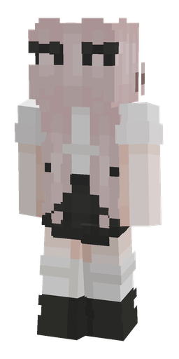 Black skin: body, back render
