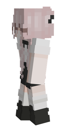 Black skin: body, left side render