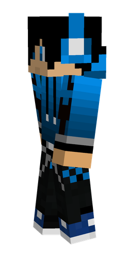Black skin: body, left side render
