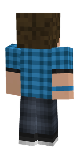 Black skin: body, back render