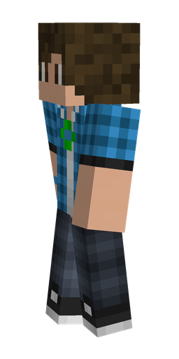 Black skin: body, left side render