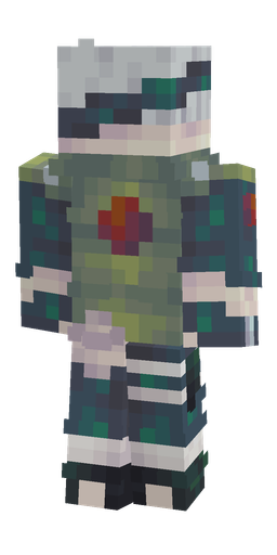 Blue skin: body, back render