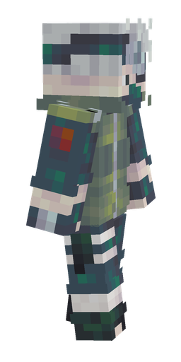 Blue skin: body, right side render