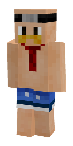 Blue skin: body, front render