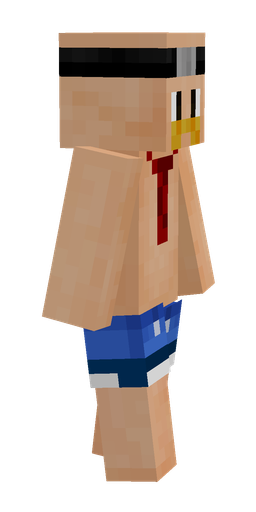 Blue skin: body, right side render