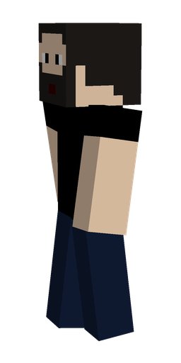 Black skin: body, left side render