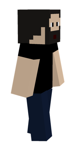 Black skin: body, right side render