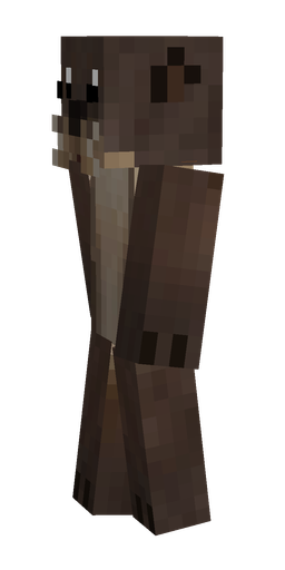 Brown skin: body, left side render