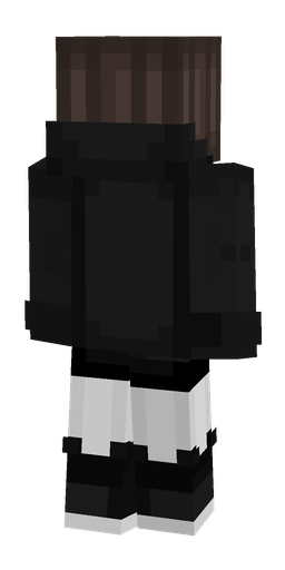 Black skin: body, back render