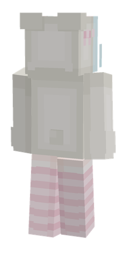 Pink skin: body, back render