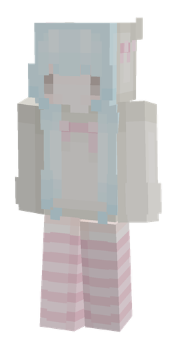 Pink skin: body, front render
