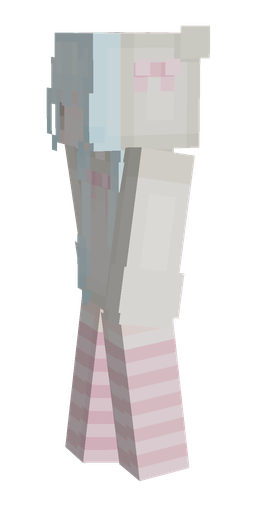 Pink skin: body, left side render