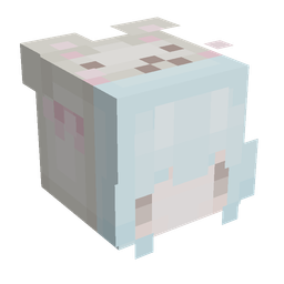 Pink skin: head render