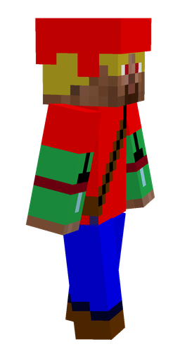 Blue skin: body, right side render