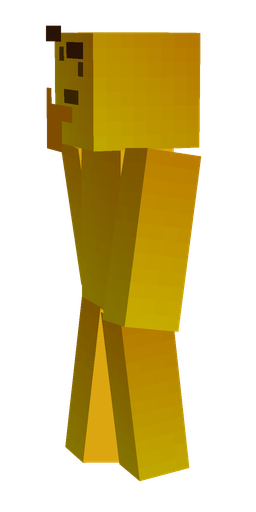 Brown skin: body, left side render