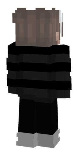 Black skin: body, back render