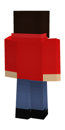 Black skin: body, back render