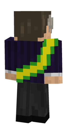 Black skin: body, back render