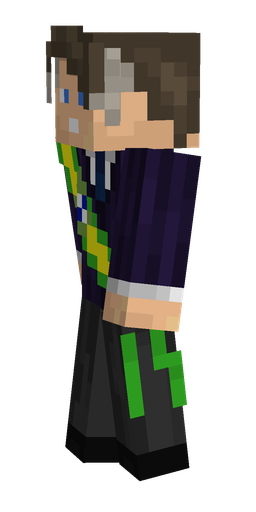 Black skin: body, left side render