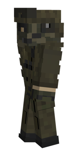 Black skin: body, left side render