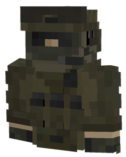 Black skin: bust render