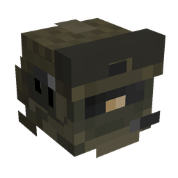Black skin: head render