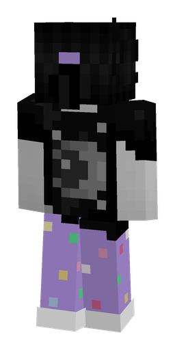 Black skin: body, back render
