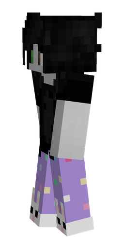 Black skin: body, left side render