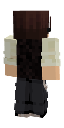 Black skin: body, back render
