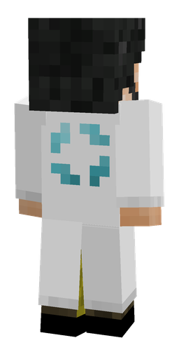 Black skin: body, back render