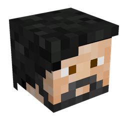 Black skin: head render
