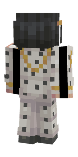 Black skin: body, back render