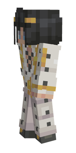 Black skin: body, left side render