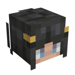 Black skin: head render