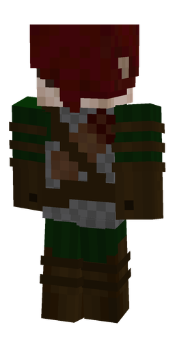 Black skin: body, back render