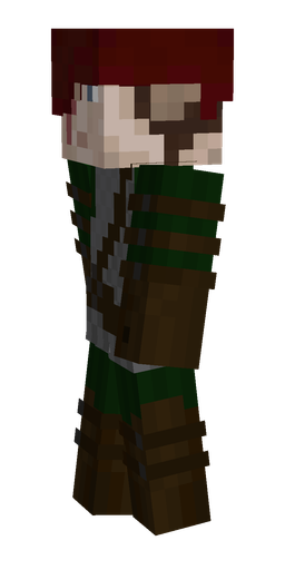 Black skin: body, left side render