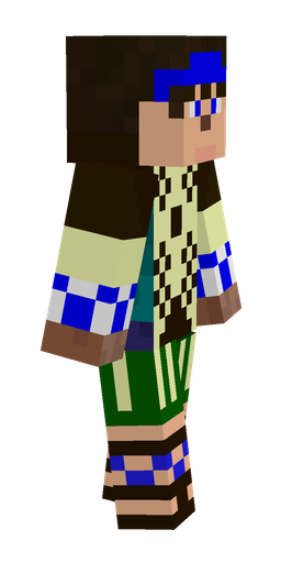 Black skin: body, right side render