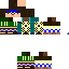 Black skin: raw texture render