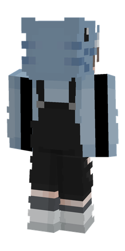 Black skin: body, back render