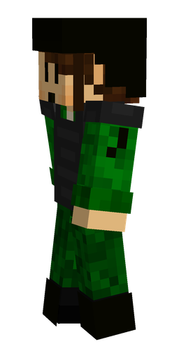 Black skin: body, left side render