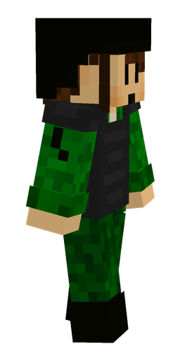 Black skin: body, right side render