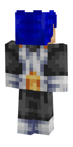 Black skin: body, back render