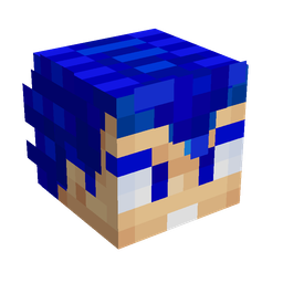 Black skin: head render
