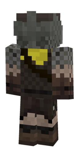 Black skin: body, back render